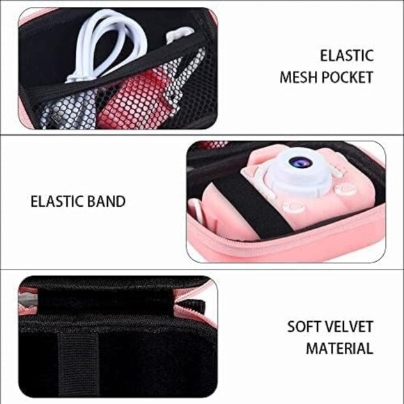 Pink hard Camera Case - Protect Your Digital Camera | universal zip close travel - Picture 10 of 11